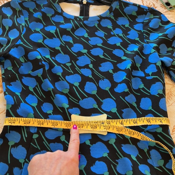 Kate spade poetic floral ponte dress with bell sleeves and pockets! - Picture 7 of 7